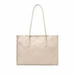 Textured Structured Shoulder Bag With Pouch